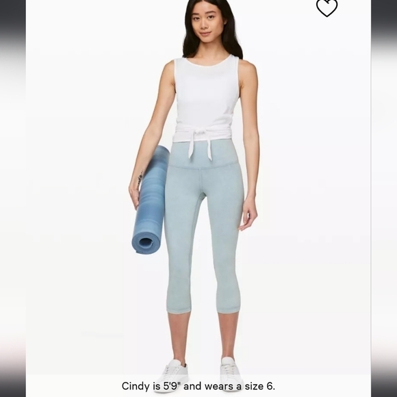 Lululemon Wunder Under HR crop 21" FLux Designed For Yoga Pants - Size 4 - Picture 5 of 11
